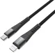 4smarts 20W USB-C naar Apple Lightning Kabel 3 Meter 3A Zwart/Grijs afbeelding 3