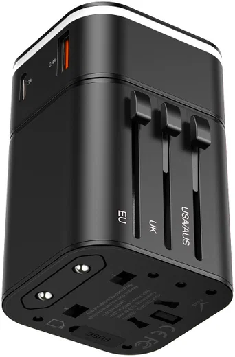 Baseus Wereld Stekker 18W met QC 3.0 en Power Delivery 3.0 Reislader afbeelding 1