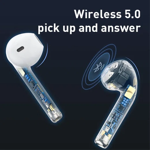 Baseus Encok TWS W04 Draadloze Bluetooth Oordopjes Wit afbeelding 5
