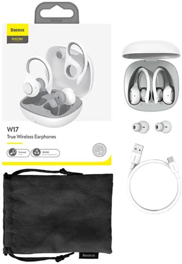 Baseus Encok W17 TWS Draadloze Bluetooth Oordopjes Wit afbeelding 13