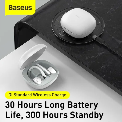 Baseus Encok W17 TWS Draadloze Bluetooth Oordopjes Wit afbeelding 5