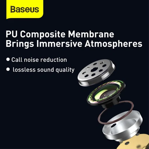 Baseus Encok WM01 TWS Draadloze Bluetooth Oordopjes Wit afbeelding 8