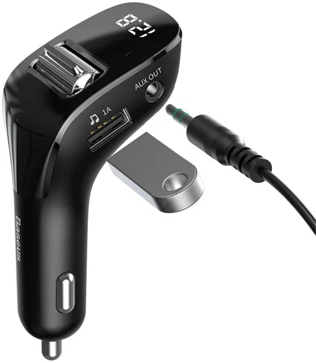 Baseus Bluetooth Muziek Transmitter en USB Autolader met Quick Charge afbeelding 3