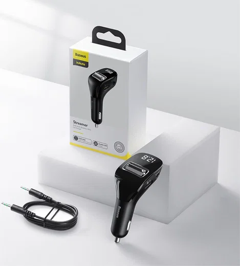 Baseus Bluetooth Muziek Transmitter en USB Autolader met Quick Charge afbeelding 15
