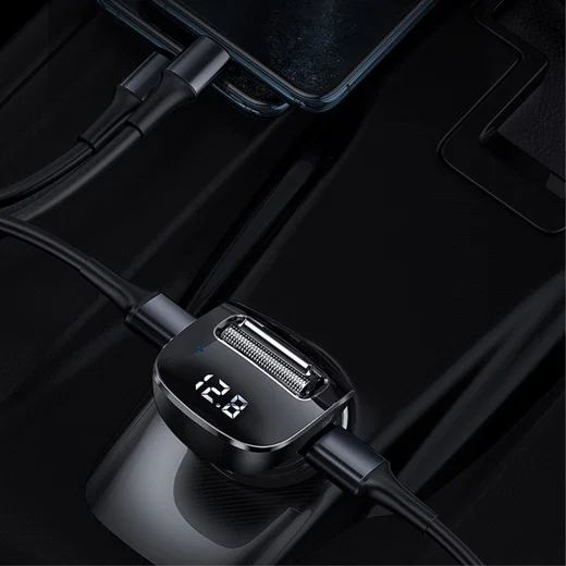 Baseus Bluetooth Muziek Transmitter en USB Autolader met Quick Charge afbeelding 4