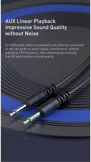 Baseus Bluetooth Muziek Transmitter en USB Autolader met Quick Charge afbeelding 9