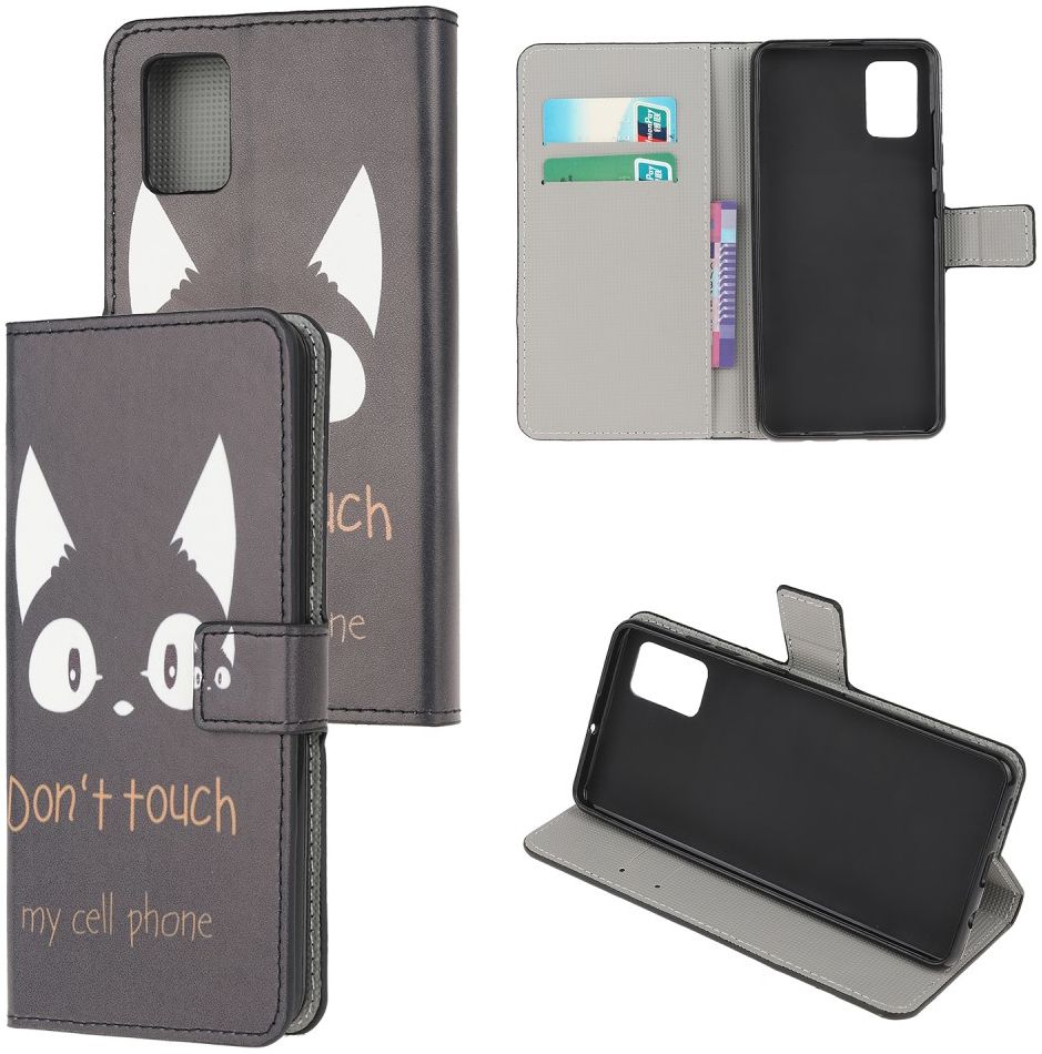 Samsung Galaxy A52 / A52S Hoesje Wallet Book Case met Print Don't Touch afbeelding 4
