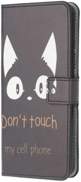 Samsung Galaxy A52 / A52S Hoesje Wallet Book Case met Print Don't Touch