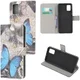Samsung Galaxy A52 / A52S Hoesje Wallet Book Case met Print Blauwe Vlinder afbeelding 4