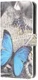 Samsung Galaxy A52 / A52S Hoesje Wallet Book Case met Print Blauwe Vlinder afbeelding 1