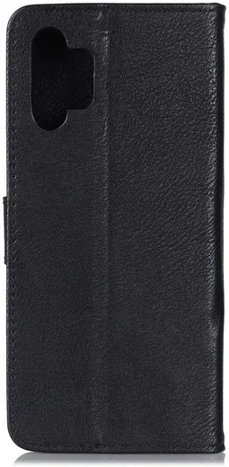 Samsung Galaxy A32 5G Hoesje Portemonnee met Drukknoop Sluiting Zwart afbeelding 6