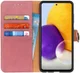 KHAZNEH Samsung Galaxy A72 Hoesje Portemonnee Book Case Roze afbeelding 1