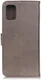 Samsung Galaxy A72 Hoesje Portemonnee met Drukknoop Sluiting Khaki afbeelding 6