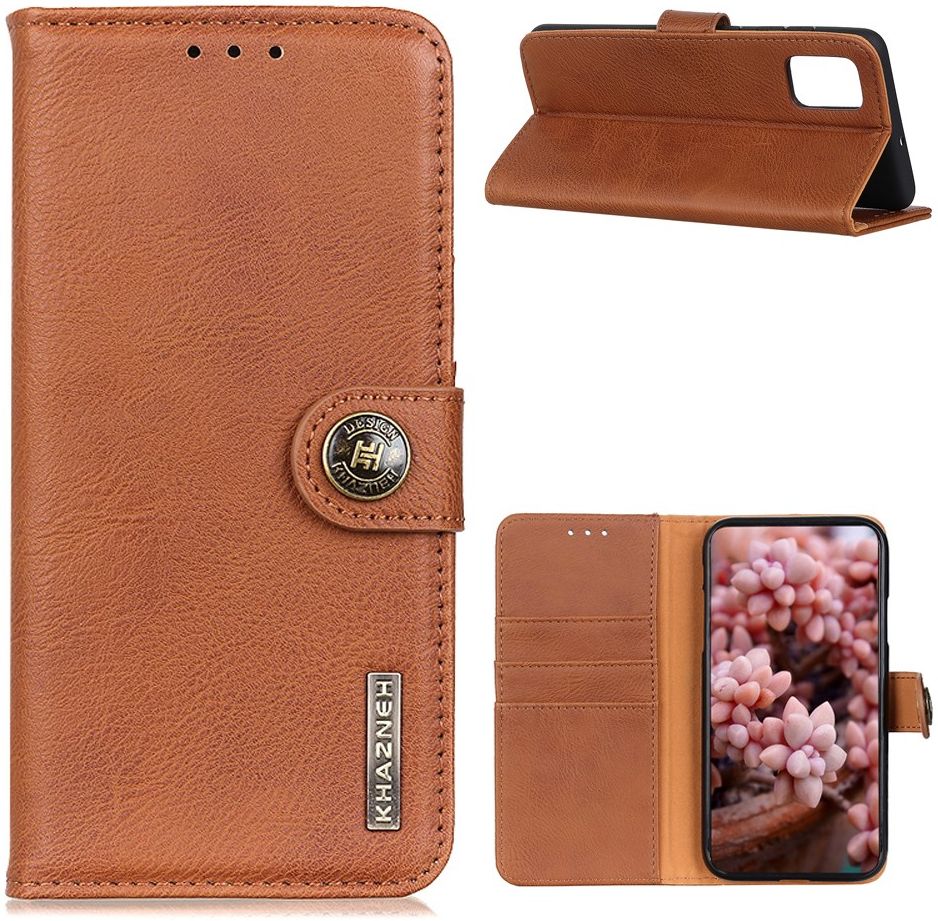 KHAZNEH Samsung Galaxy A72 Hoesje Portemonnee Book Case Bruin afbeelding 5