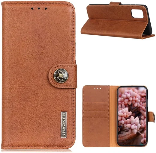KHAZNEH Samsung Galaxy A72 Hoesje Portemonnee Book Case Bruin afbeelding 5