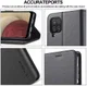 LC.IMEEKE Samsung Galaxy A12 Hoesje Book Case Kunst Leer Zwart afbeelding 7