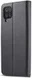 LC.IMEEKE Samsung Galaxy A12 Hoesje Book Case Kunst Leer Zwart afbeelding 2