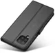 LC.IMEEKE Samsung Galaxy A12 Hoesje Book Case Kunst Leer Zwart afbeelding 4