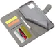 LC.IMEEKE Samsung Galaxy A12 Hoesje Book Case Kunst Leer Grijs afbeelding 14