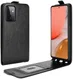 Samsung Galaxy A72 Hoesje Verticale Flip Wallet Case Kunstleer Zwart afbeelding 1