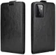Samsung Galaxy A72 Hoesje Verticale Flip Wallet Case Kunstleer Zwart afbeelding 4