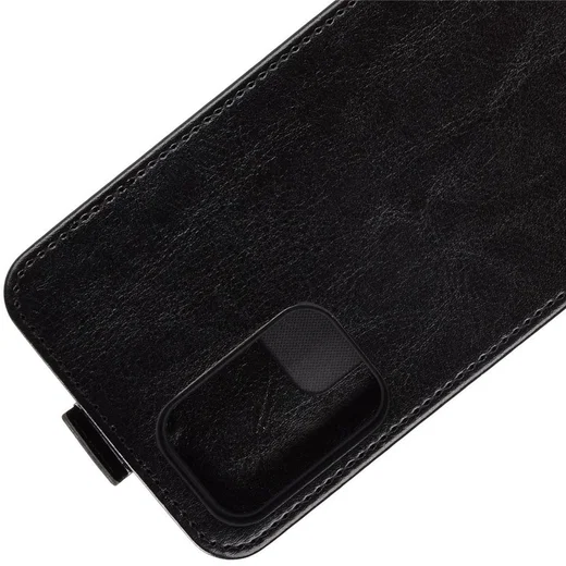 Samsung Galaxy A72 Hoesje Verticale Flip Wallet Case Kunstleer Zwart afbeelding 3