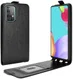 Samsung Galaxy A52 / A52S Hoesje Verticale Flip Wallet Case Kunstleer Zwart afbeelding 1