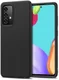 Samsung Galaxy A52 / A52S Hoesje Twill Slim Textuur Back Cover Zwart afbeelding 1