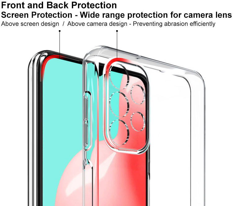 IMAK UX-5 Samsung Galaxy A32 5G Hoesje Flexibel en Dun TPU Transparant afbeelding 4