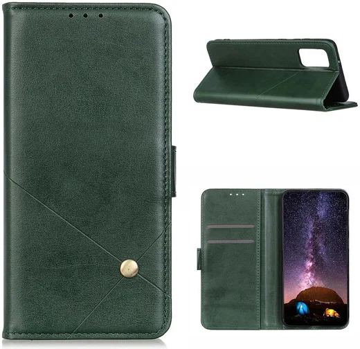 Samsung Galaxy A02s Portemonnee Hoesje Kunstleer Groen afbeelding 6