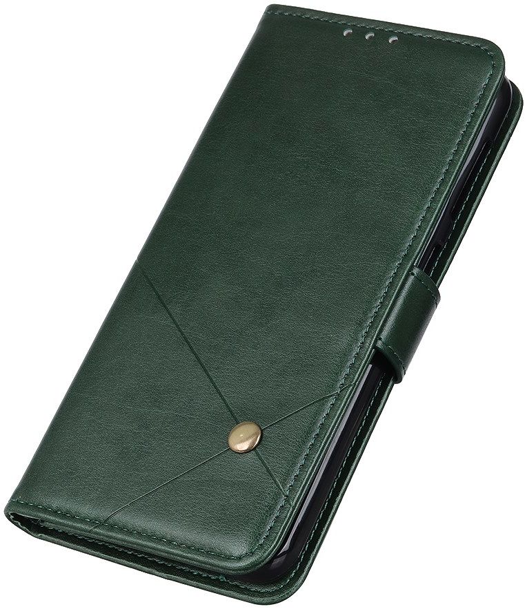 Samsung Galaxy A02s Portemonnee Hoesje Kunstleer Groen afbeelding 4