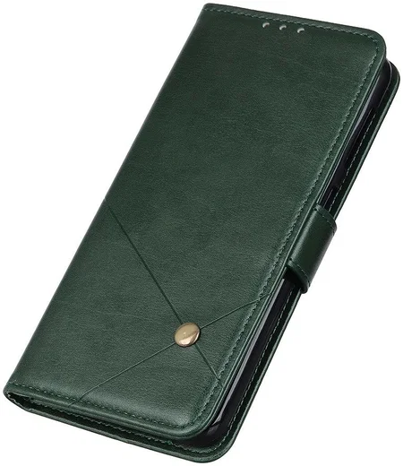 Samsung Galaxy A02s Portemonnee Hoesje Kunstleer Groen afbeelding 4