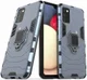 Samsung Galaxy A02s Hoesje met Kickstand Ring Houder Blauw afbeelding 2