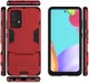 Samsung Galaxy A52/A52S Hoesje Shock Proof Kickstand Back Cover Rood afbeelding 4