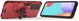 Samsung Galaxy A52 / A52S Hoesje Magnetische Ring Kickstand Rood afbeelding 3