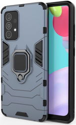 Samsung Galaxy A52 / A52S Hoesje Magnetische Ring Kickstand Blauw afbeelding