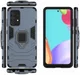 Samsung Galaxy A52 / A52S Hoesje Magnetische Ring Kickstand Blauw afbeelding 5