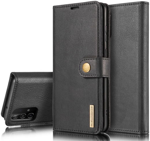 DG Ming Samsung Galaxy A52 / A52S Hoesje 2-in-1 Book Case en Back Cover Zwart afbeelding 8