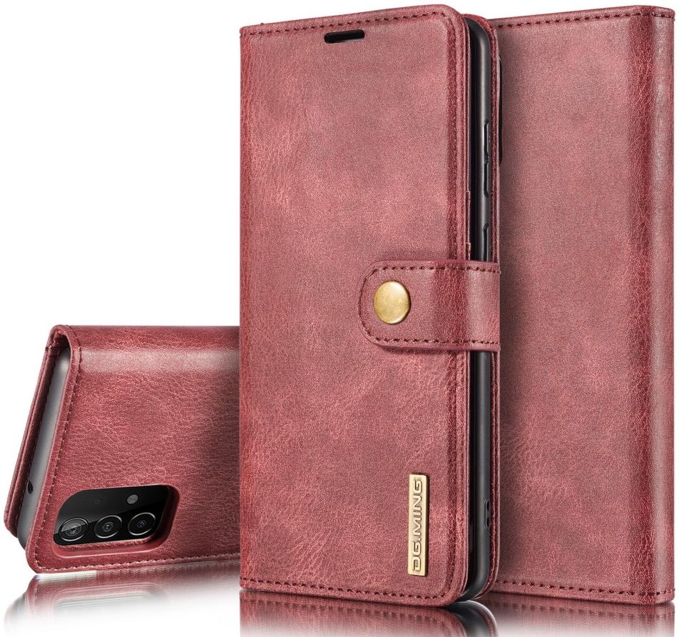 DG Ming Samsung Galaxy A52 / A52S Hoesje 2-in-1 Book Case en Back Cover Rood afbeelding 11