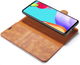 DG Ming Samsung Galaxy A52 / A52S Hoesje 2-in-1 Book Case en Back Cover Bruin