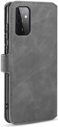 DG Ming Samsung Galaxy A72 Hoesje Retro Wallet Book Case Grijs afbeelding 4