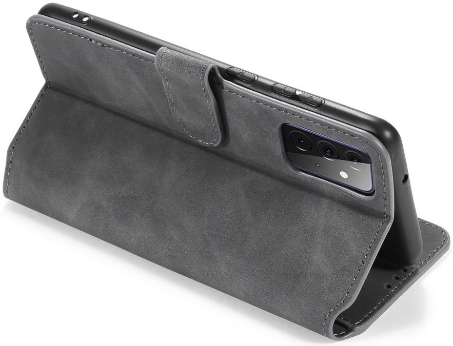 DG Ming Samsung Galaxy A72 Hoesje Retro Wallet Book Case Grijs afbeelding 6