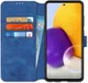 DG Ming Samsung Galaxy A72 Hoesje Retro Wallet Book Case Blauw afbeelding 1
