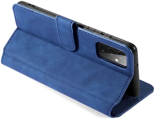 DG Ming Samsung Galaxy A72 Hoesje Retro Wallet Book Case Blauw afbeelding 11