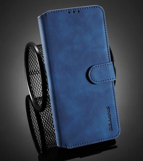 DG Ming Samsung Galaxy A72 Hoesje Retro Wallet Book Case Blauw afbeelding 13