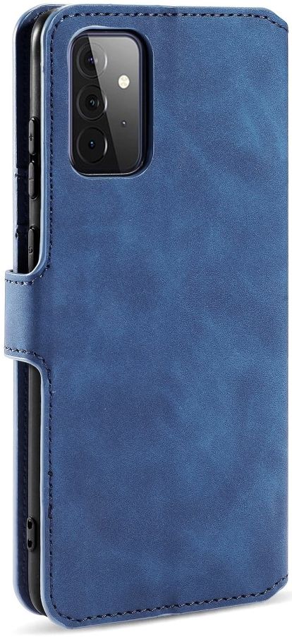 DG Ming Samsung Galaxy A72 Hoesje Retro Wallet Book Case Blauw afbeelding 9