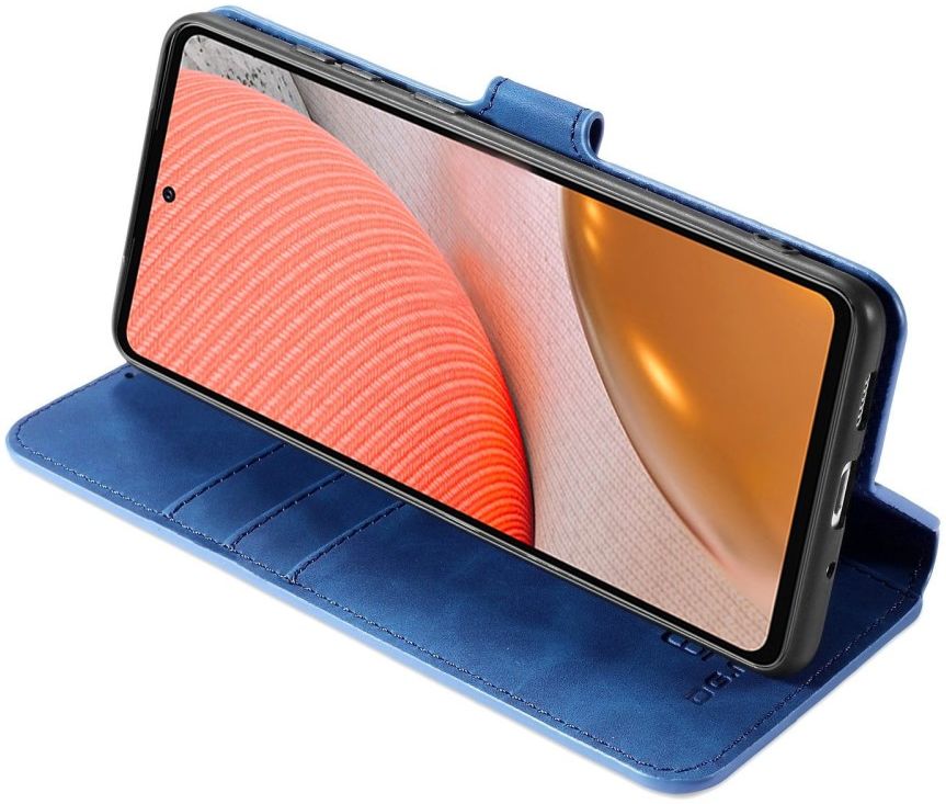 DG Ming Samsung Galaxy A72 Hoesje Retro Wallet Book Case Blauw afbeelding 10