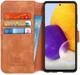 DG Ming Samsung Galaxy A72 Hoesje Retro Wallet Book Case Bruin afbeelding 1