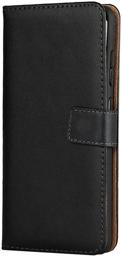 Samsung Galaxy A52 / A52S Hoesje Portemonnee Book Case Echt Leer Zwart afbeelding 2