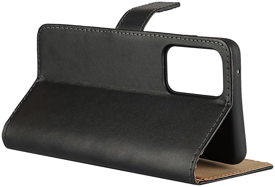 Samsung Galaxy A52 / A52S Hoesje Portemonnee Book Case Echt Leer Zwart afbeelding 7